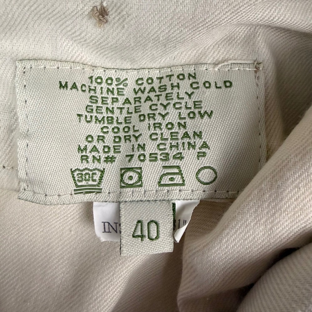 ORVIS Mens 40x31 Tan Cotton Elastic‎ Waist Drawstring Comfy Relaxed Fit Pants - Picture 6 of 10